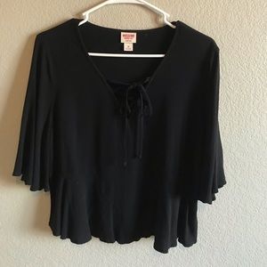MOSSIMO FLOWY CRISS CROSS SHIRT